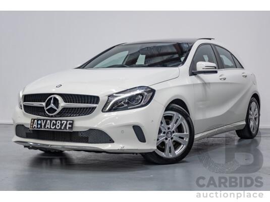 10/2016 Mercedes-Benz A180 176 MY17 5D Hatchback Cirrus White Turbo 1.6L
