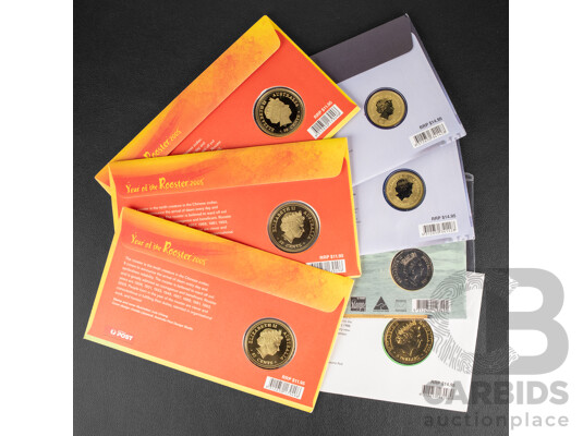 Seven Australian PNCs Including 1998 Bass Flinders Bicentenary, Two 2006 QE2 Birthday, 2005 Australian Open, Three 2005 Year of the Rooster