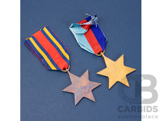 Two World War Two British Military Badges Including The Africa Star and The France and Germany Star