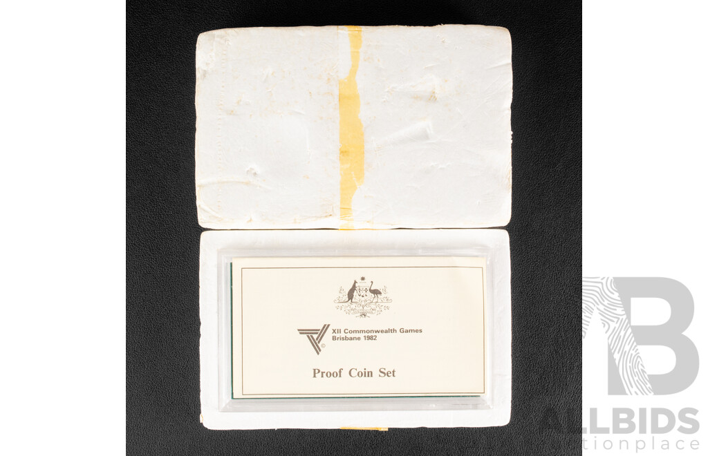 Two Australian RAM 1982 Six Proof Coin Sets, Commonwealth Games