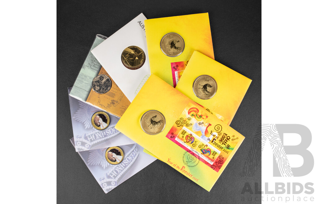 Seven Australian PNCs Including 1998 Bass Flinders Bicentenary, Two 2006 QE2 Birthday, 2005 Australian Open, Three 2005 Year of the Rooster