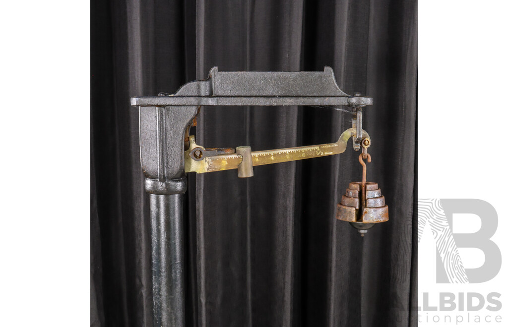 Set of Vintage Fairbanks Railway Luggage Scales