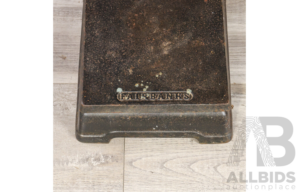 Set of Vintage Fairbanks Railway Luggage Scales
