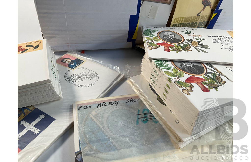 Collection of Australian First Day Covers, Many Multiples Spanning 1980 to 1983 Including Outward Bound, Opening of Canberra GPO and 1983 Philatelic Exhibition, XIII International Botanical Gardens Congress and More