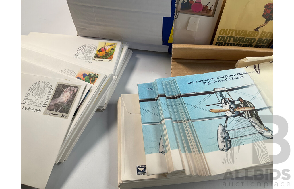 Collection of Australian First Day Covers, Many Multiples Spanning 1980 to 1983 Including Outward Bound, Opening of Canberra GPO and 1983 Philatelic Exhibition, XIII International Botanical Gardens Congress and More