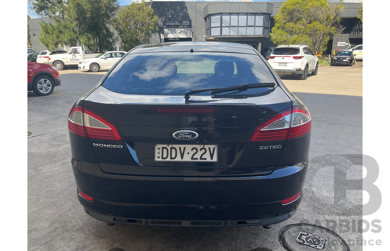 2/2009 Ford Mondeo Zetec MA 4d Sedan Black 2.3L