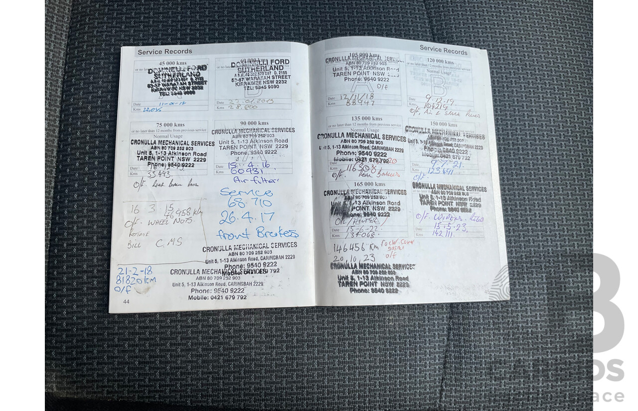 2/2009 Ford Mondeo Zetec MA 4d Sedan Black 2.3L