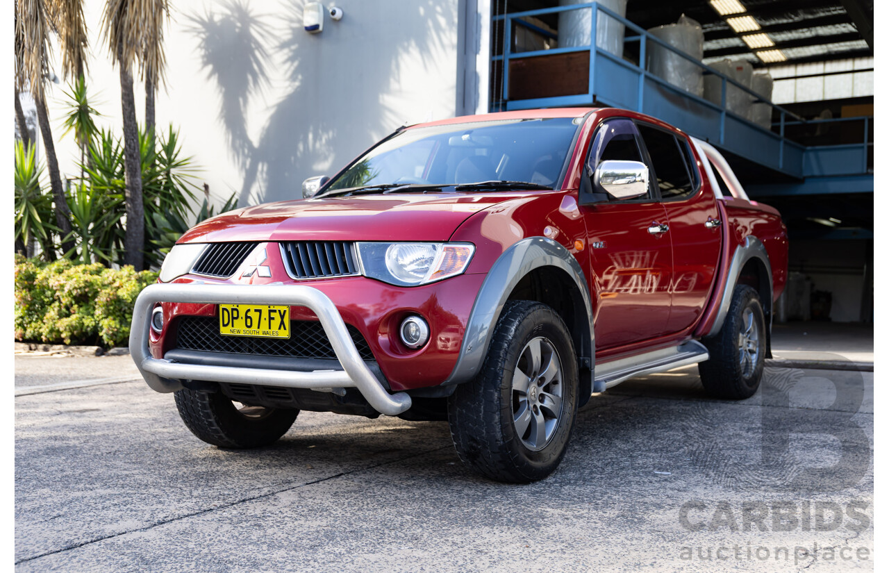9/2008 Mitsubishi Triton GLX ML MY08 C/Chas Red 3.5L