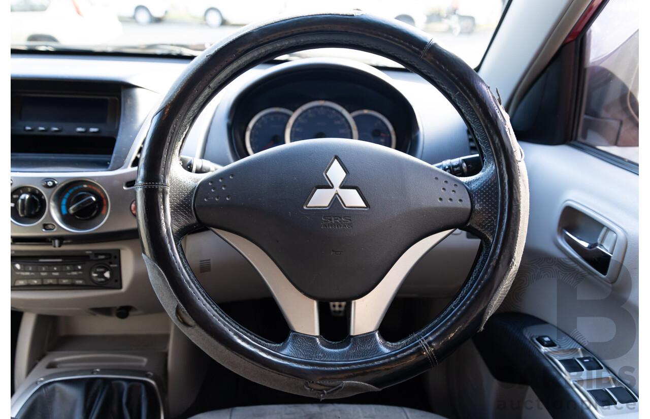 9/2008 Mitsubishi Triton GLX ML MY08 C/Chas Red 3.5L