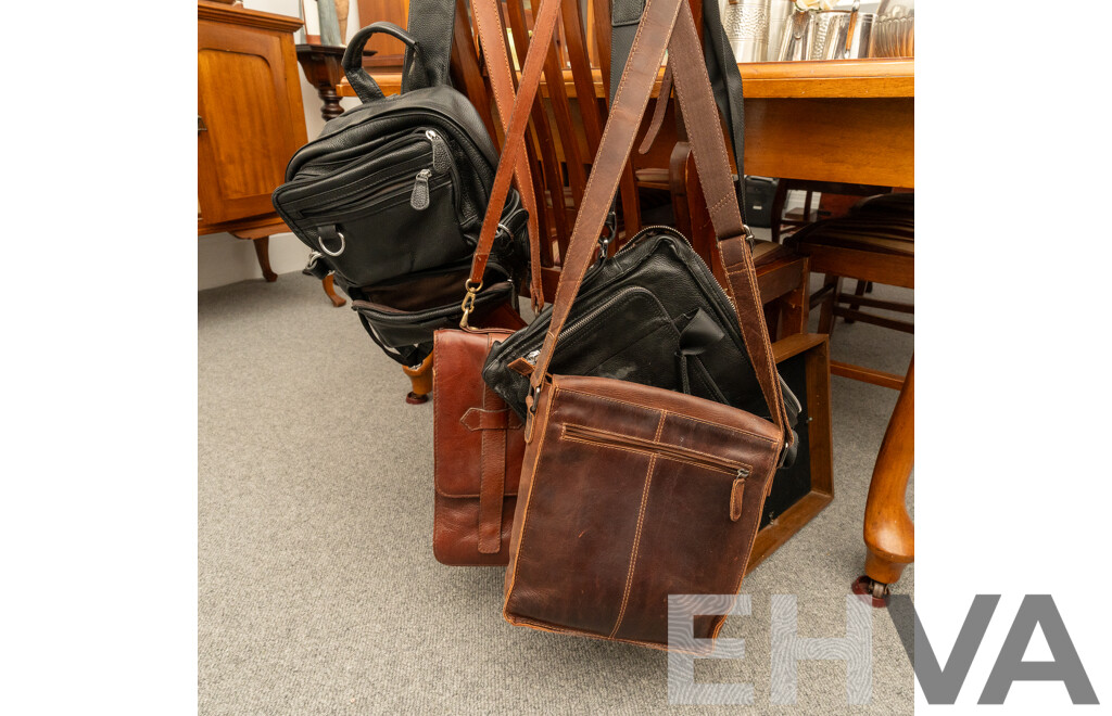 Collection of Leather Hand Bags and Satchels