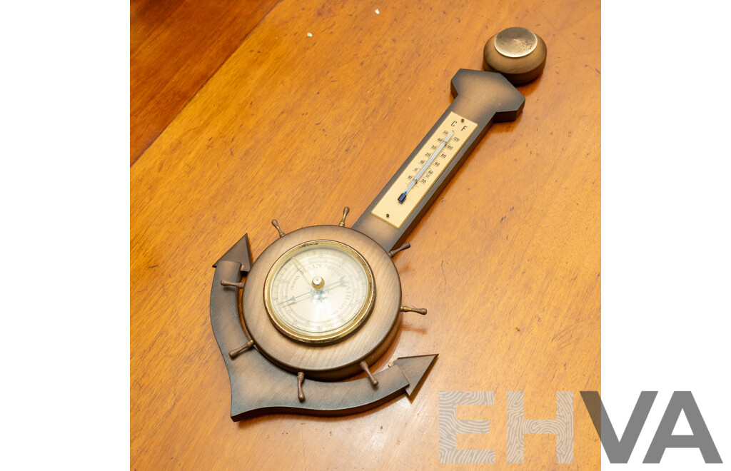 Vintage Anchor Form Barometer