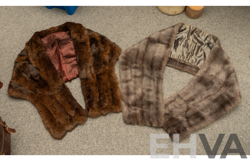 Pair of Vintage Fur Stoles