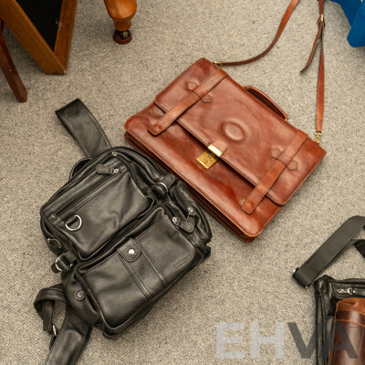 Collection of Leather Hand Bags and Satchels