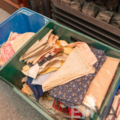 Large Collection of Vintage Linen and Lace