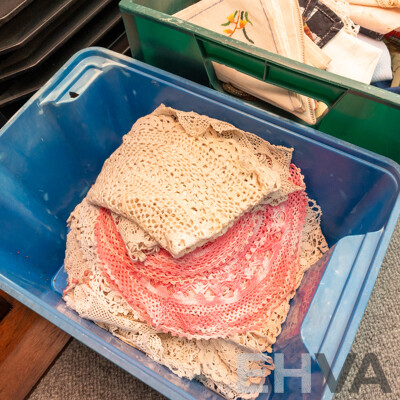 Large Collection of Vintage Linen and Lace