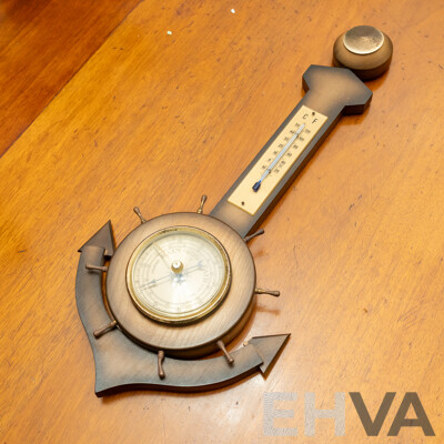 Vintage Anchor Form Barometer