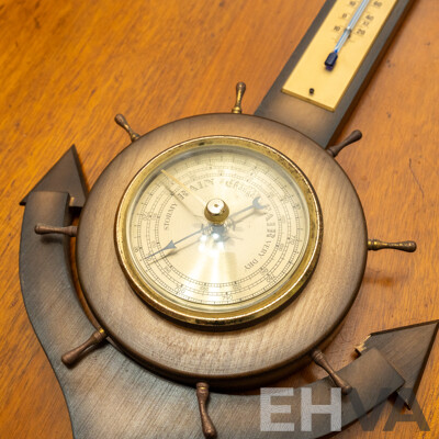 Vintage Anchor Form Barometer