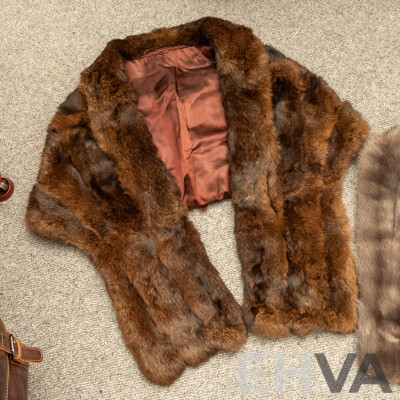 Pair of Vintage Fur Stoles