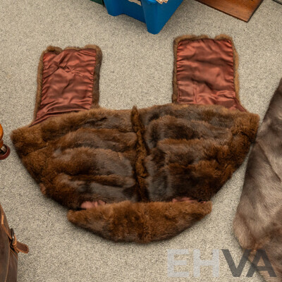 Pair of Vintage Fur Stoles