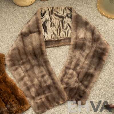 Pair of Vintage Fur Stoles