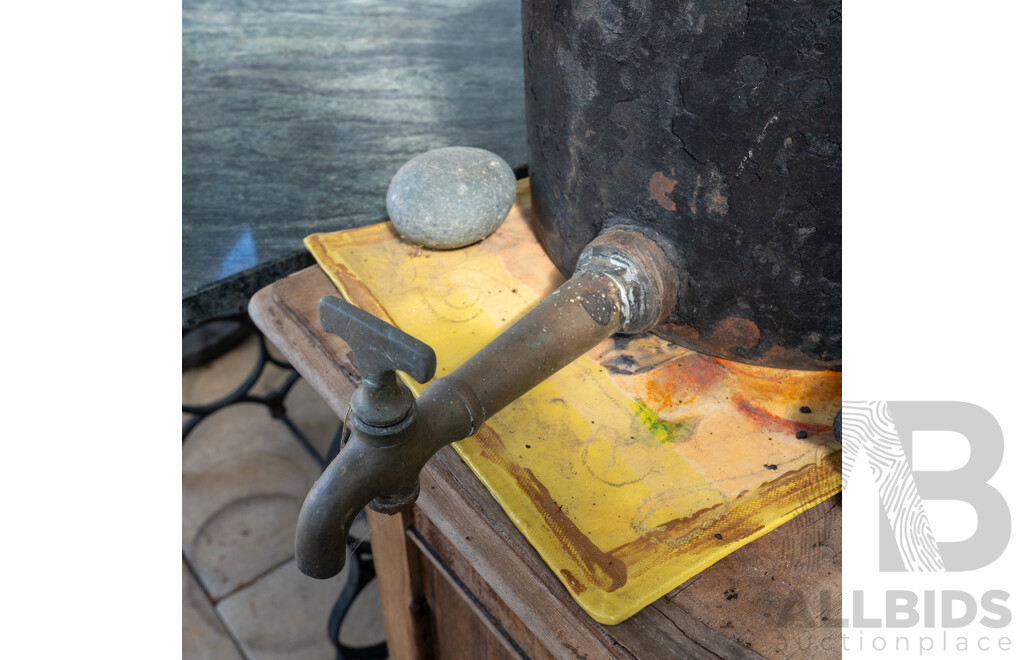 Vintage Cast Iron Camp Billy