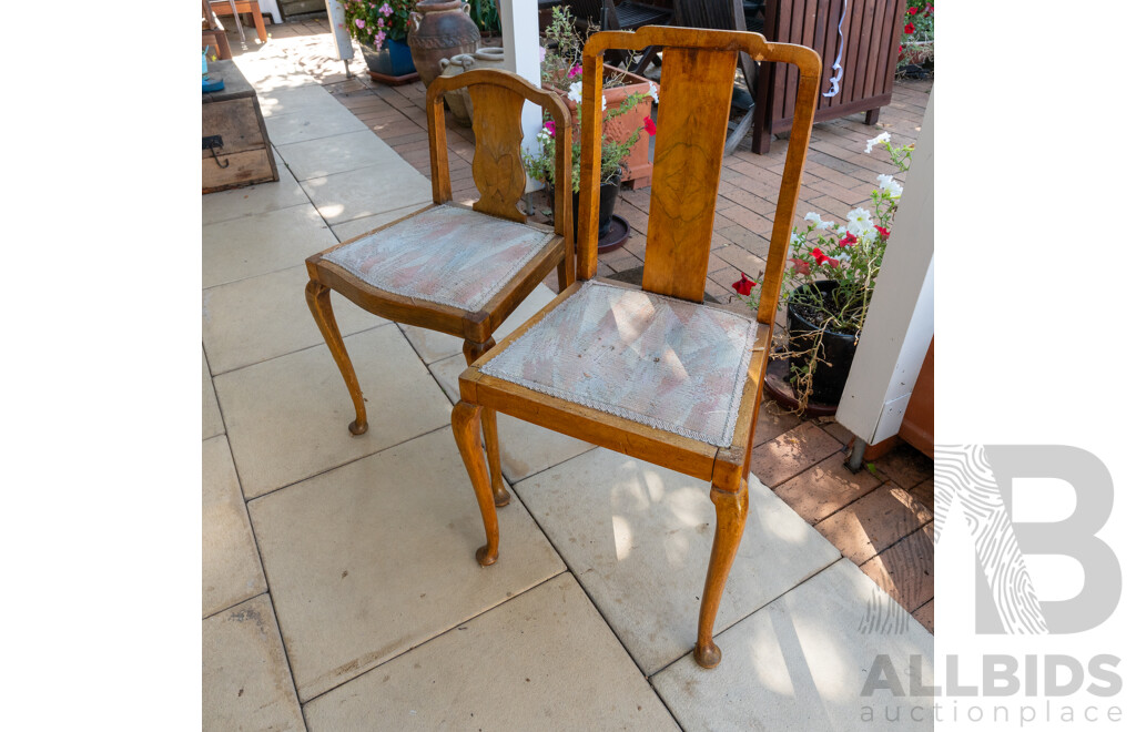 Collection of Three Various Art Deco Dining Chairs