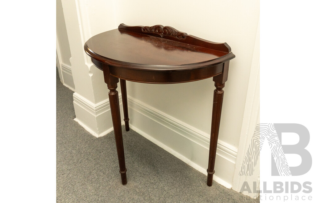 Late Edwardian Demilune Hall Table