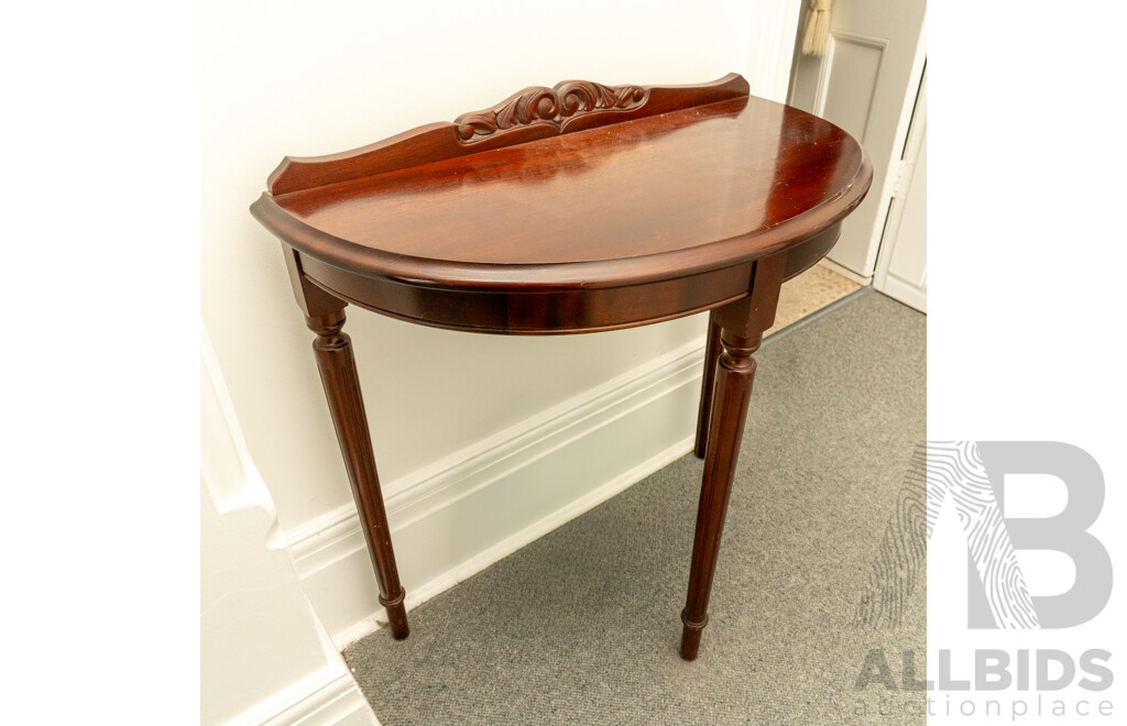 Late Edwardian Demilune Hall Table