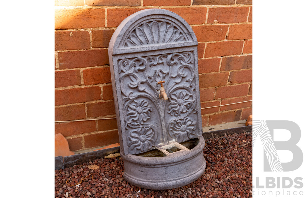 Faux Stone Wall Mount Water Feature