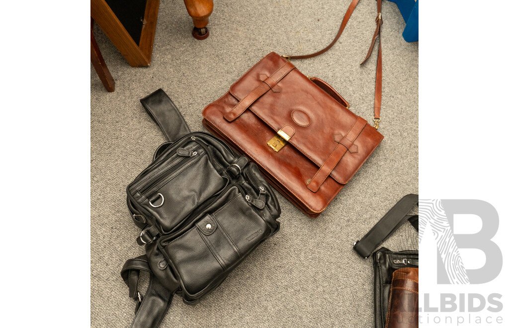 Collection of Leather Hand Bags and Satchels
