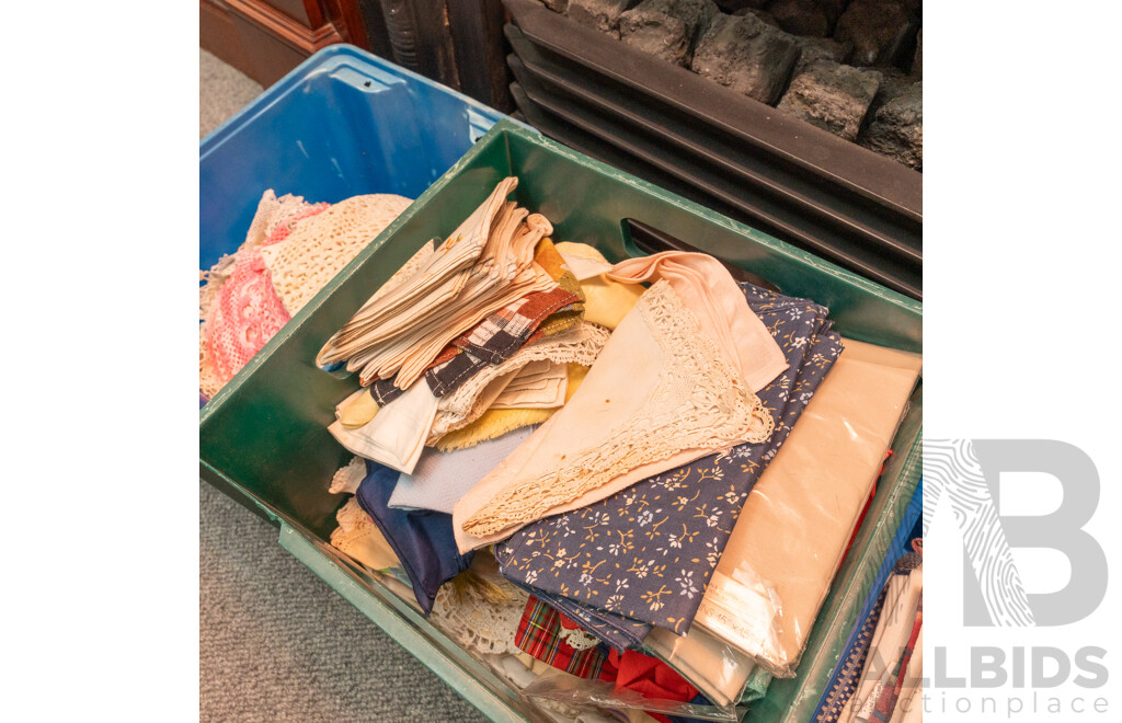 Large Collection of Vintage Linen and Lace