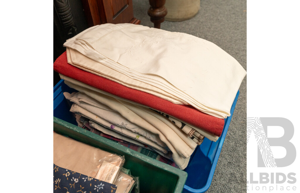 Large Collection of Vintage Linen and Lace