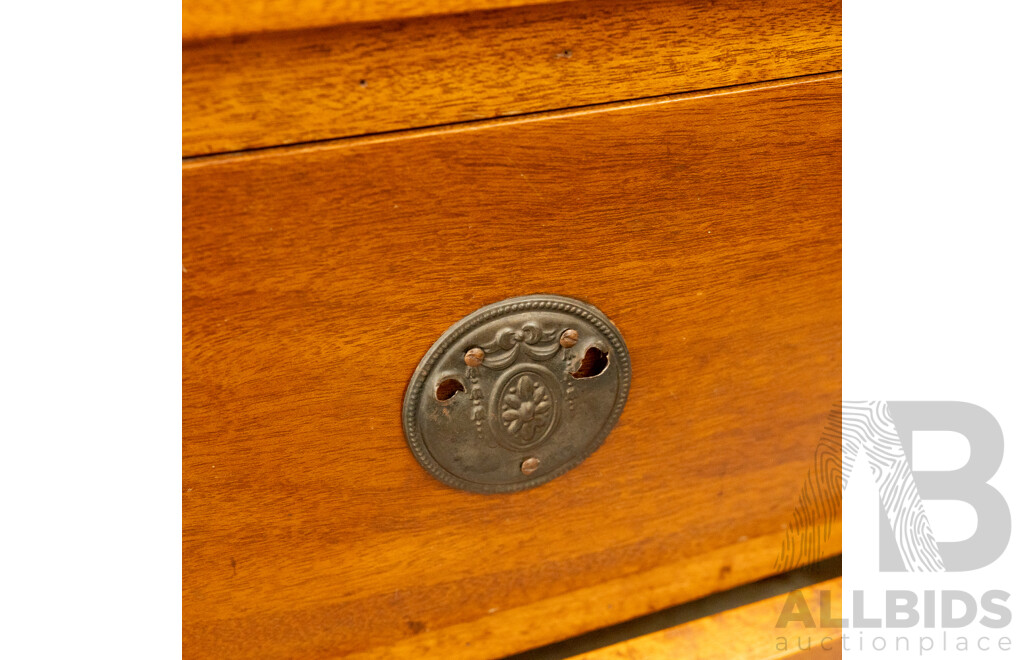 Late Edwardian Maple Mirrored Back Sideboard