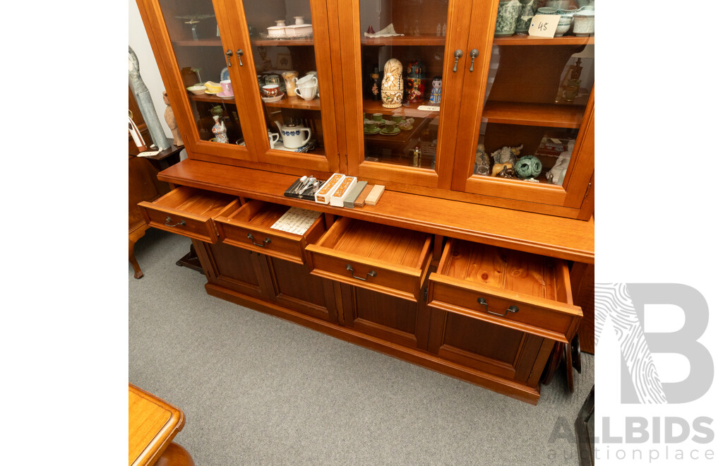 Large Timber Buffet Bookcase