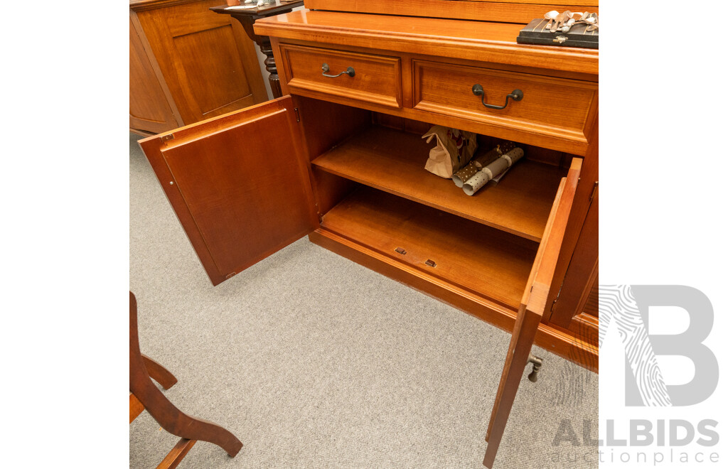 Large Timber Buffet Bookcase