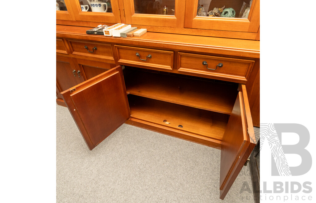 Large Timber Buffet Bookcase