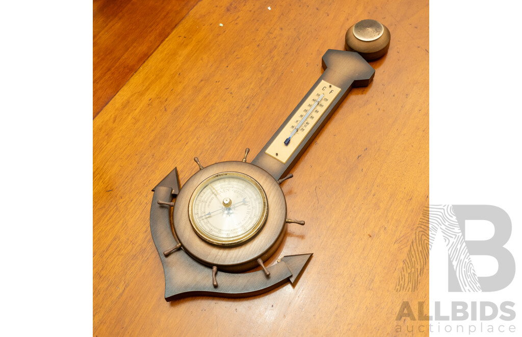 Vintage Anchor Form Barometer