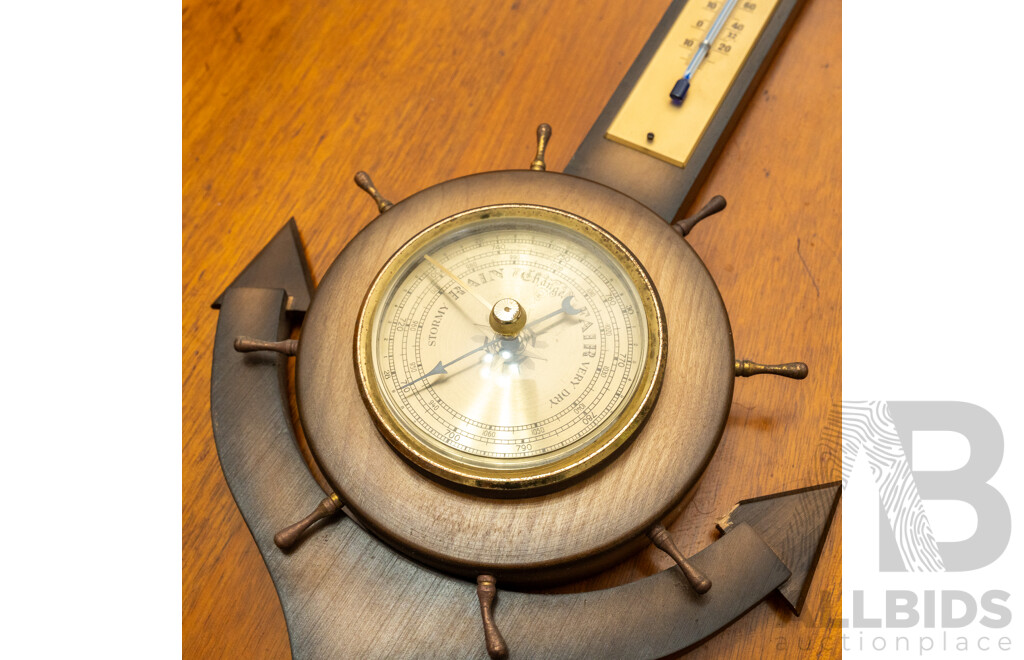 Vintage Anchor Form Barometer