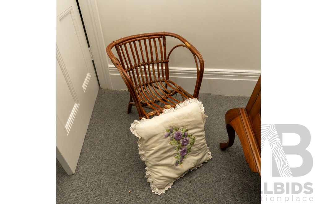 Vintage Cane Child's Carver Chair