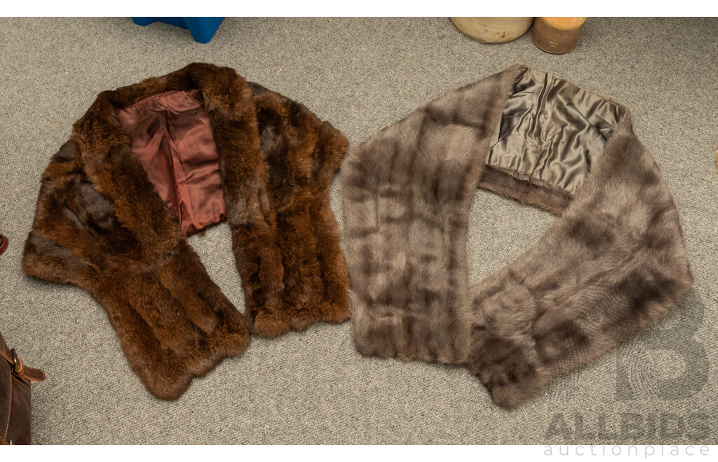Pair of Vintage Fur Stoles