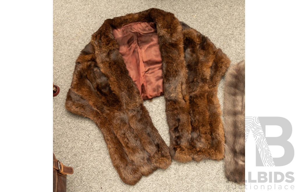 Pair of Vintage Fur Stoles