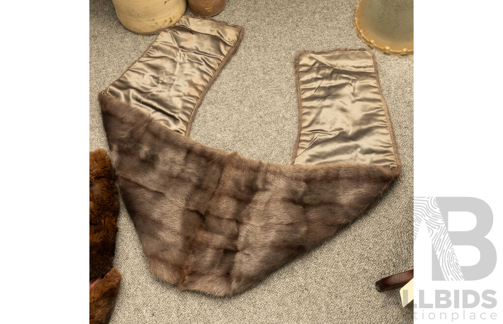 Pair of Vintage Fur Stoles