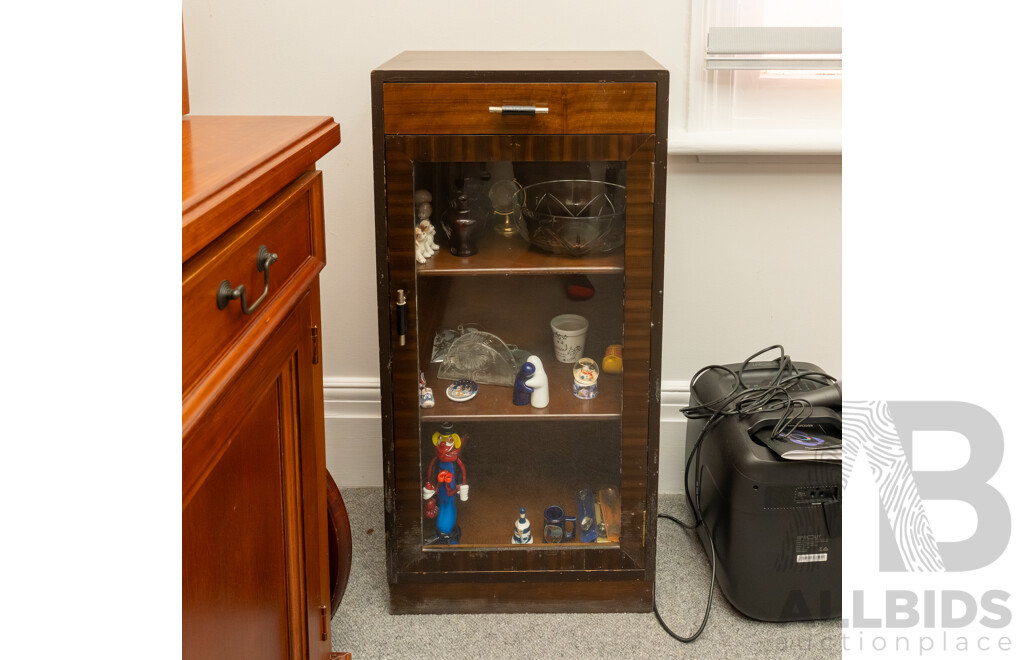 Art Deco Single Door Pier Cabinet