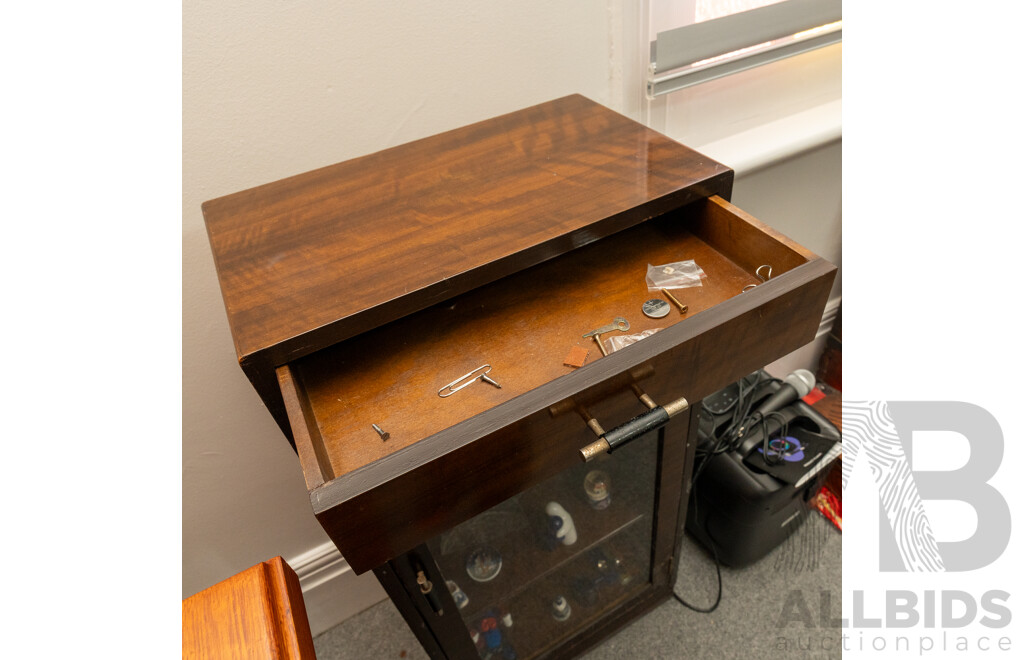 Art Deco Single Door Pier Cabinet