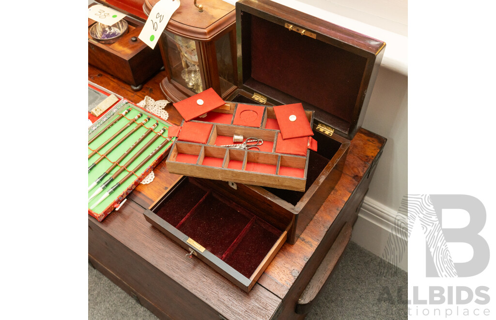 Victorian Rosewood Fitted Sewing Box