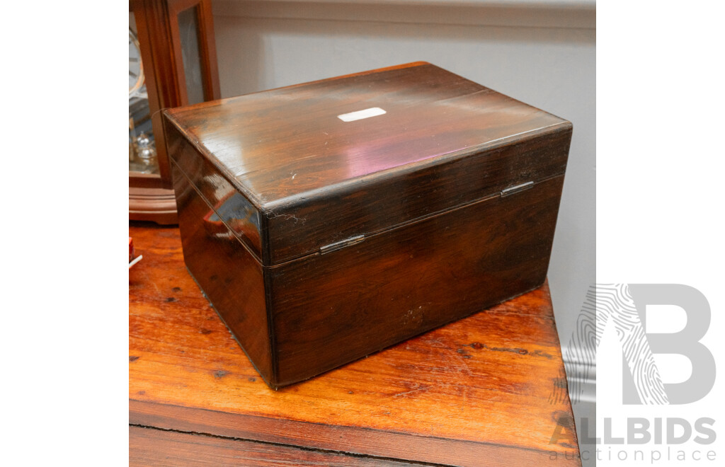 Victorian Rosewood Fitted Sewing Box