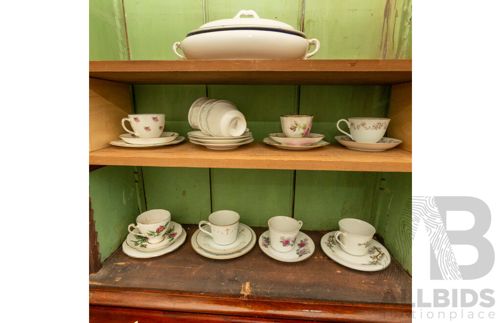 Collection of Porcelain Trios and Duets Inc Sampson, Roslyn and Noritake