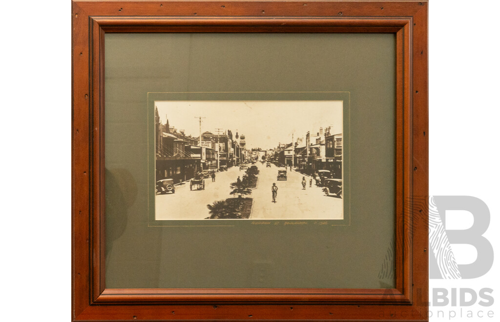 Pair of Framed Photographic Prints of Early Goulburn