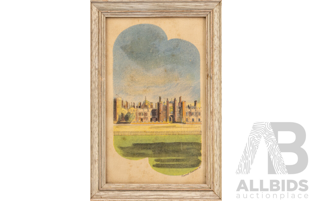 Collection of Eight Antique Hand-Coloured Engravings by John Leech & Barnett Freedman (Framed)