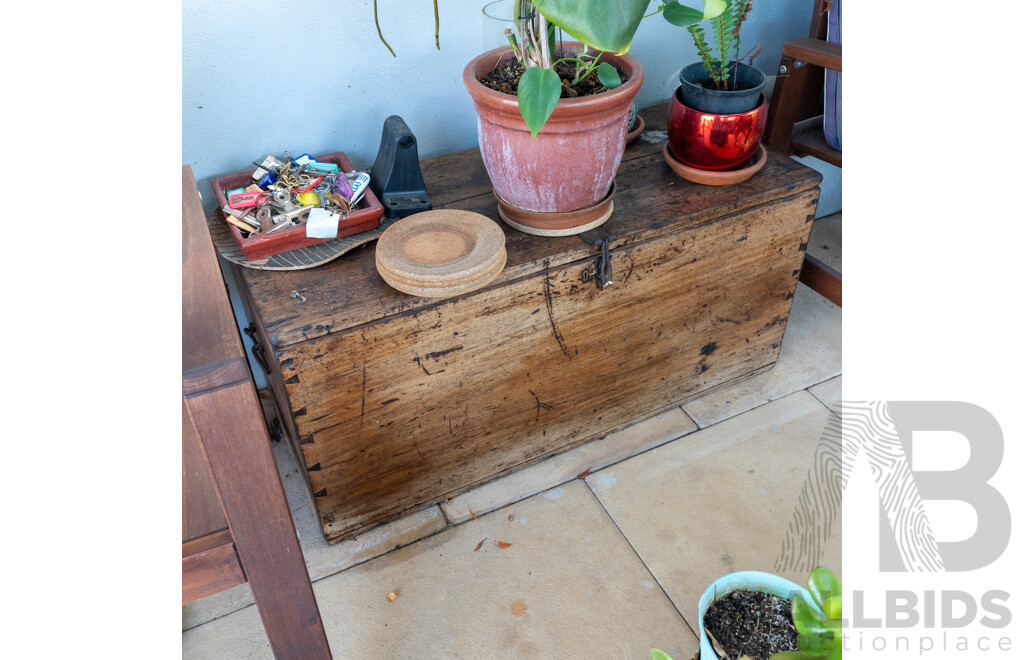 Rustic Timber Blanket Box